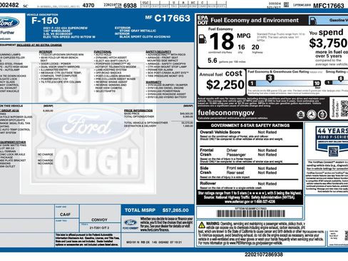 Used 2021 Ford F150 Tremor w/ Equipment Group 401A Mid AWD/4WD image 24