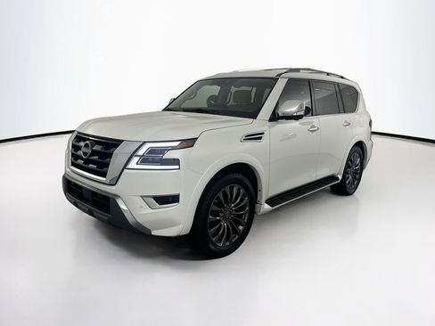 Used 2023 Nissan Armada Platinum w/ Captain's Chairs Package image 1