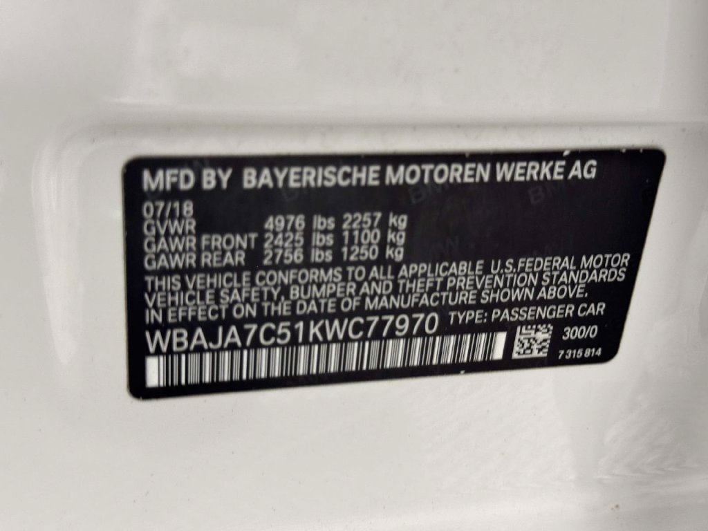 Used 2019 BMW 530i xDrive AWD/4WD image 34