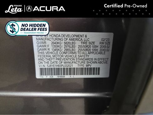 Used 2023 Acura MDX SH-AWD w/ Advance Package image 27