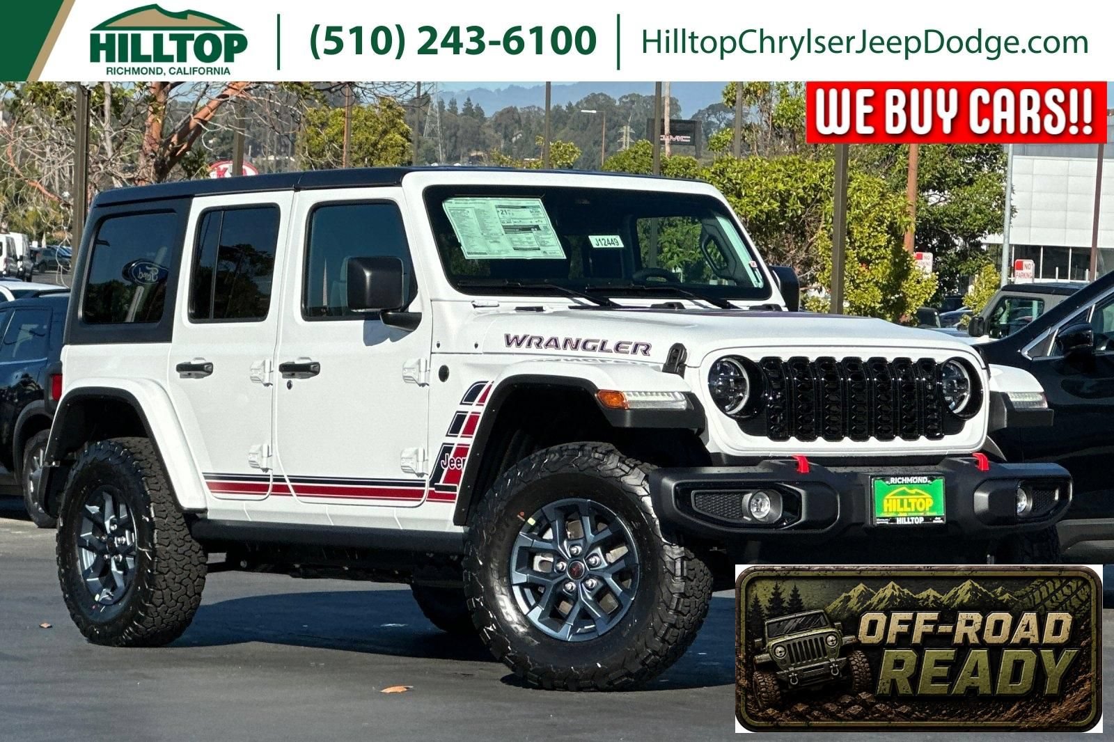 New 2026 Jeep Wrangler Unlimited Sport w/ Dual Top Group AWD/4WD image 1