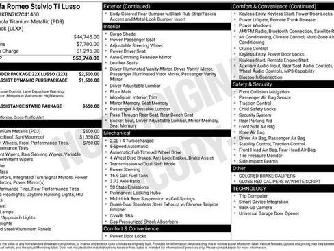 Used 2019 Alfa Romeo Stelvio Ti Lusso w/ Quick Order Package 22X Lusso image 7