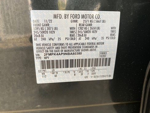 Used 2022 Ford Edge ST w/ Equipment Group 401A AWD/4WD image 67