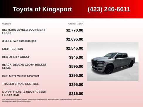 Used 2025 RAM 1500 Big Horn AWD/4WD image 3