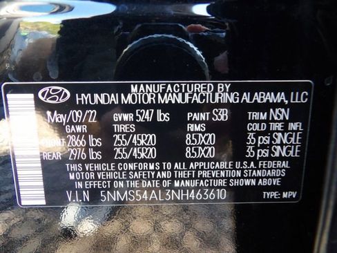 Used 2022 Hyundai Santa Fe Calligraphy w/ Cargo Package image 34