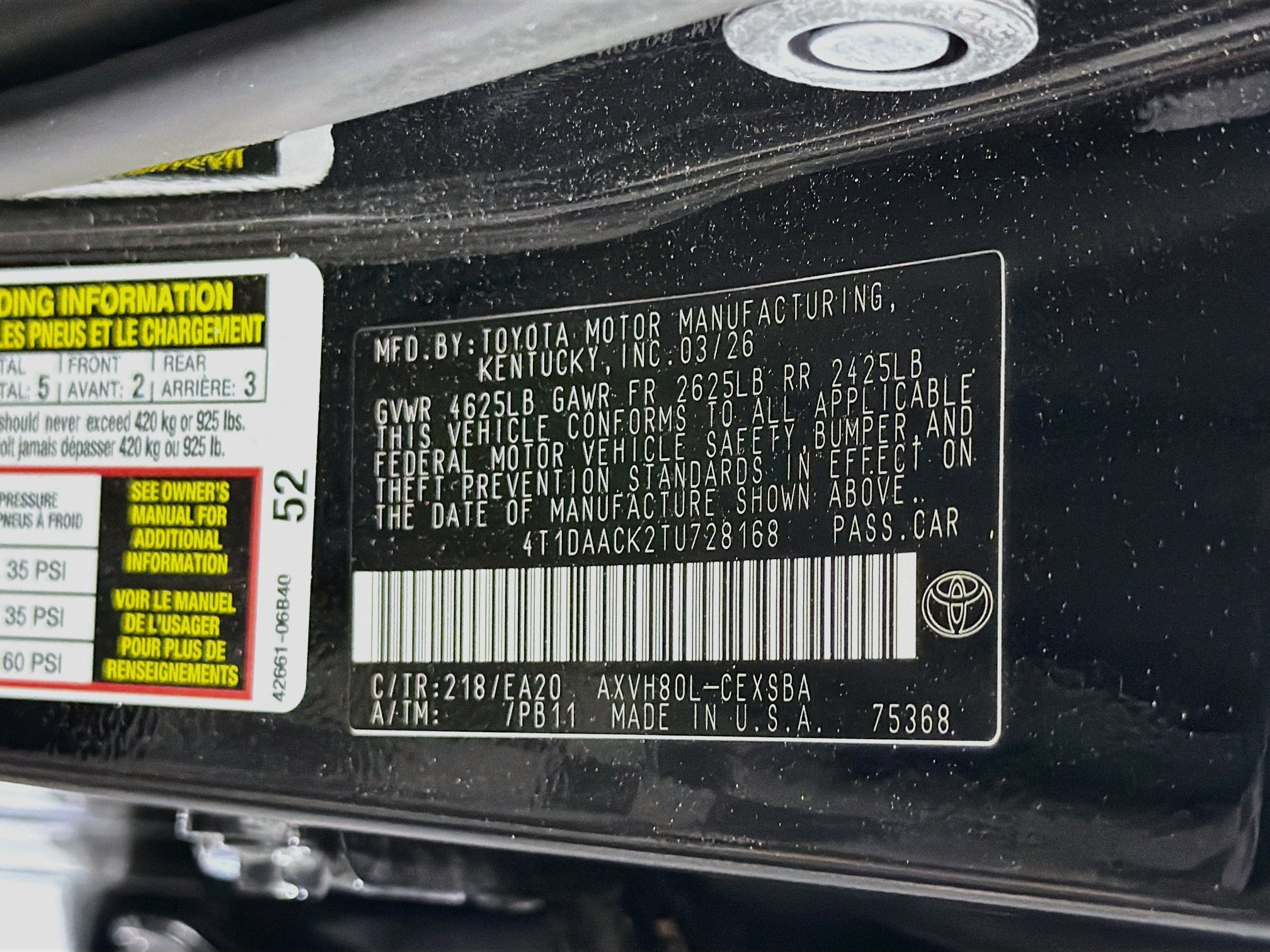 Used 2026 Toyota Camry SE w/ Convenience Package FWD image 12
