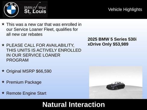 Certified 2025 BMW 530i xDrive w/ Premium Package image 38