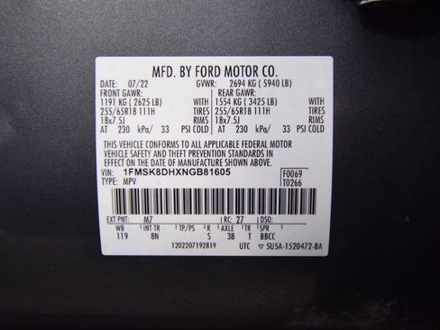 Used 2022 Ford Explorer XLT image 31