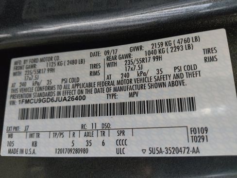 Used 2018 Ford Escape SE w/ SE Sync 3 Package image 33