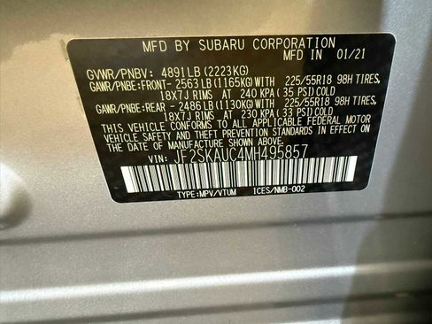 Certified 2021 Subaru Forester Limited w/ Popular Package #3 AWD/4WD image 40