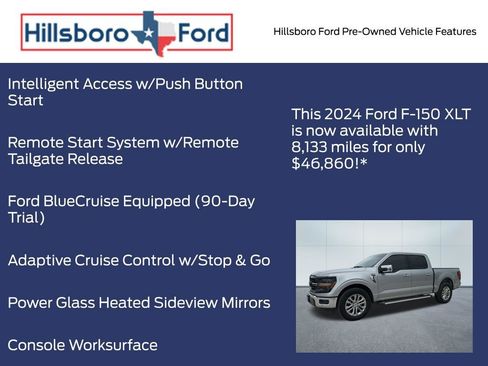 Used 2024 Ford F150 XLT w/ Equipment Group 302A MID RWD image 13