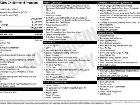 Used 2025 MAZDA CX-50 2.5 Hybrid w/ Cargo Package image 6