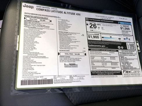 New 2026 Jeep Compass Latitude AWD/4WD image 18
