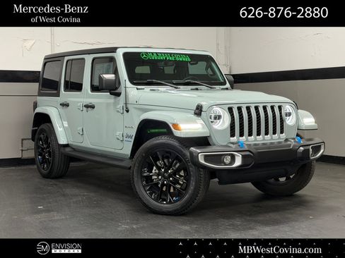Used 2023 Jeep Wrangler Sahara 4xe w/ Cold Weather Group image 1