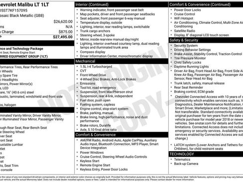 Used 2019 Chevrolet Malibu LT image 10