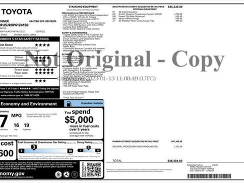 Used 2023 Toyota 4Runner TRD Off-Road Premium w/ Moonroof Package image 4