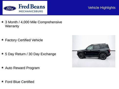 Certified 2023 Ford Bronco Sport Outer Banks w/ Tech Package AWD/4WD image 5