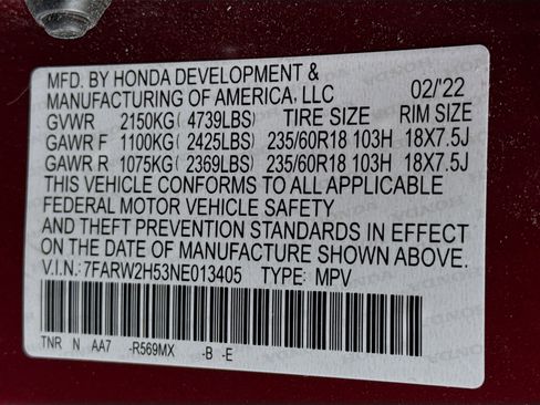 Certified 2022 Honda CR-V EX image 31