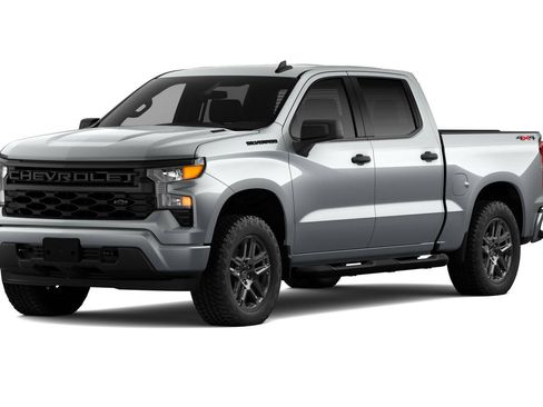 New 2026 Chevrolet Silverado 1500 Custom w/ Turbomax Blackout Package AWD/4WD image 2