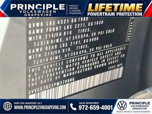 Used 2023 Volkswagen Taos SE w/ Panoramic Sunroof Package FWD image 29
