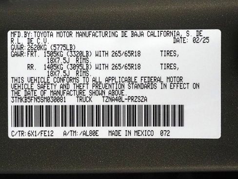 Used 2025 Toyota Tacoma TRD Sport image 61