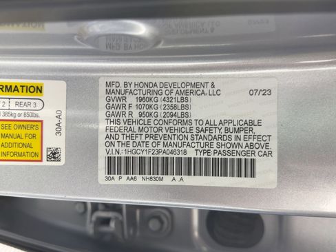 Used 2023 Honda Accord LX image 16