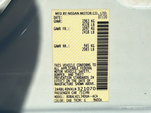 Used 2020 Nissan Altima 2.5 SV FWD image 31