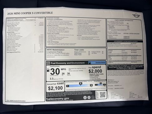 New 2026 MINI Cooper S FWD image 20