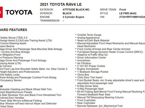 Used 2021 Toyota RAV4 LE image 17