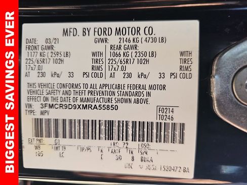 Used 2021 Ford Bronco Sport Badlands image 41