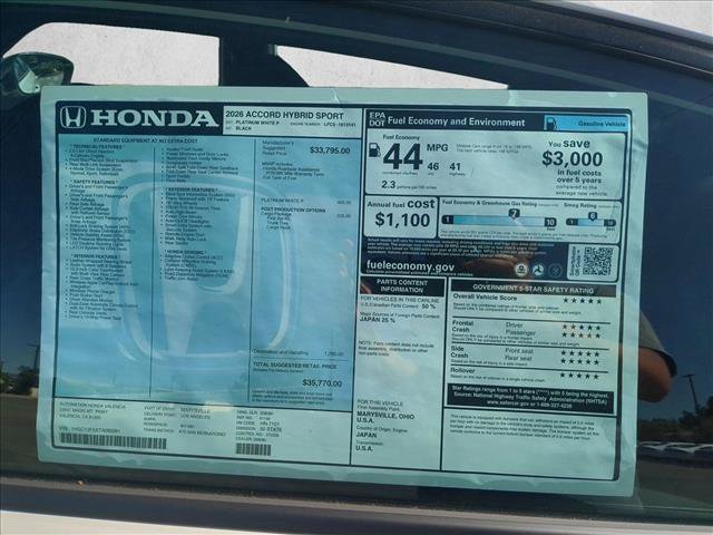 New 2026 Honda Accord Sport image 16