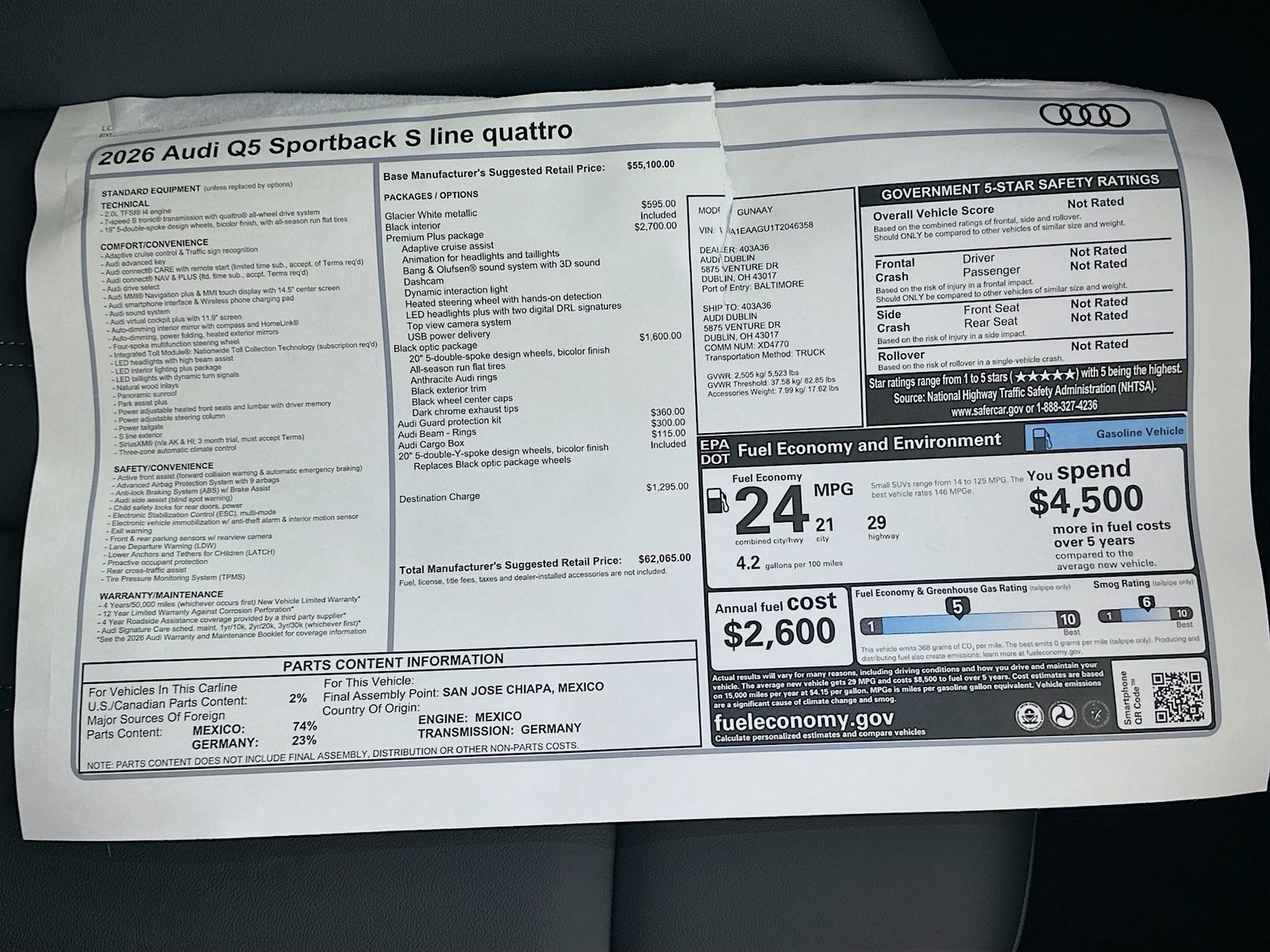 New 2026 Audi Q5 Premium Plus AWD/4WD image 48