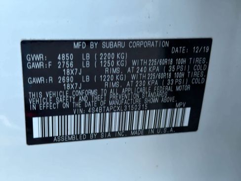 Used 2020 Subaru Outback Touring image 39