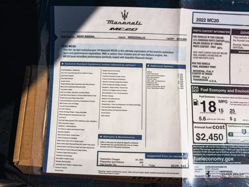 Used 2022 Maserati MC20 Coupe image 22