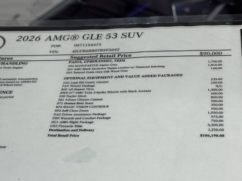 New 2026 Mercedes-Benz GLE 53 AMG 4MATIC image 19