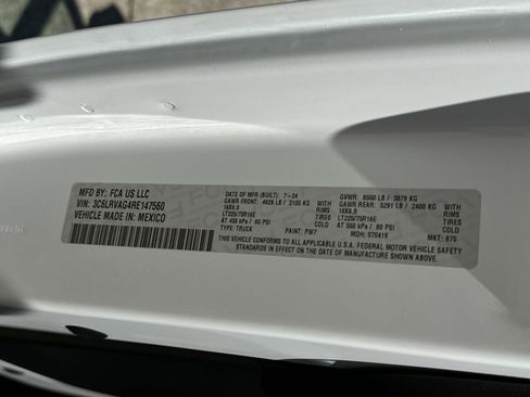 New 2024 RAM ProMaster 1500 w/ Convenience Group image 23