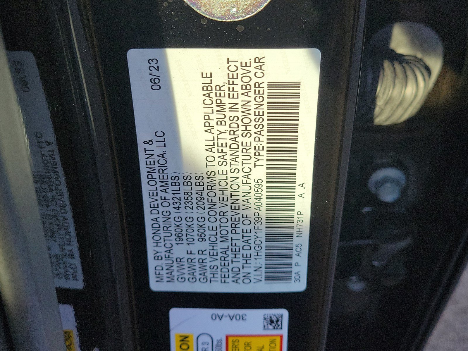Used 2023 Honda Accord EX image 33
