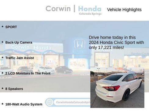 Used 2024 Honda Civic Sport image 6