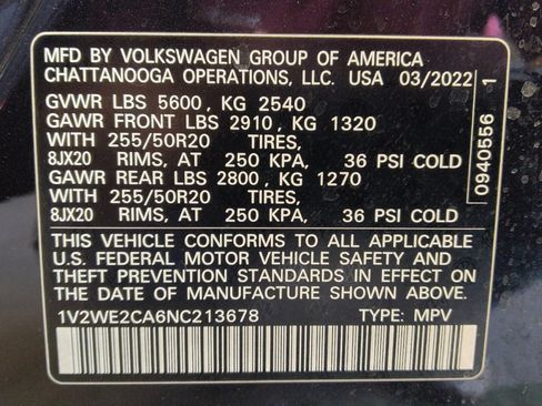 Used 2022 Volkswagen Atlas Cross Sport SE FWD image 33