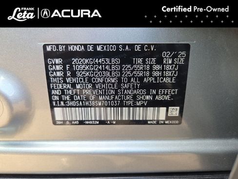 Used 2025 Acura ADX FWD image 35