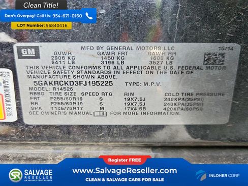 Used 2015 Buick Enclave Premium FWD image 17
