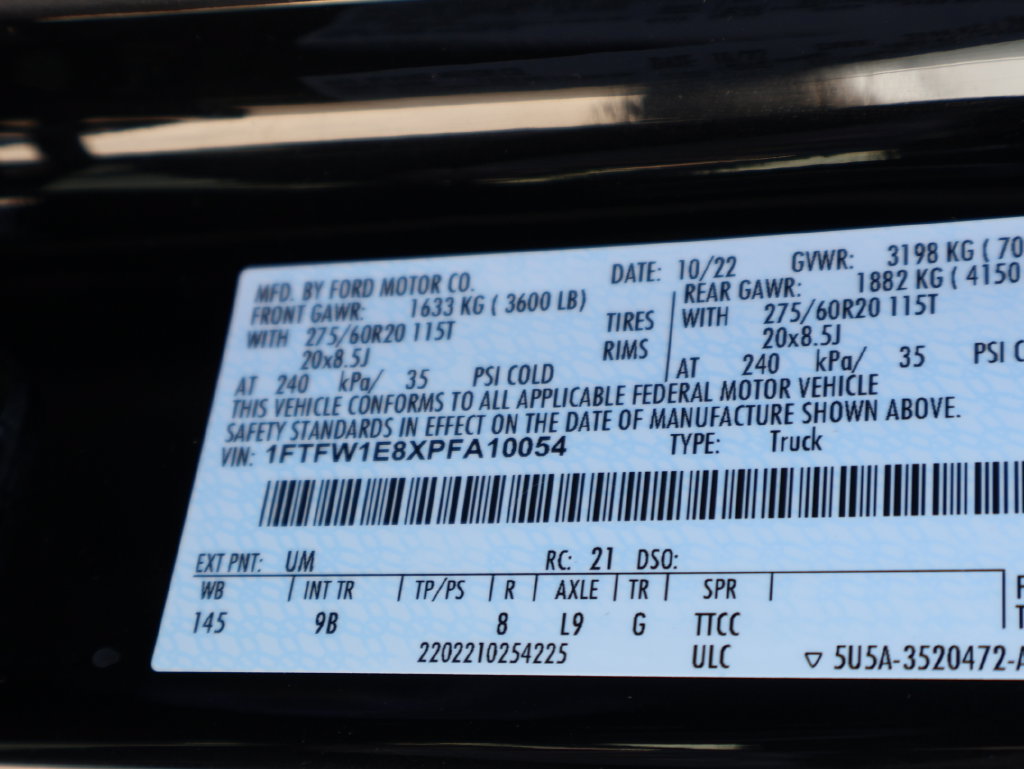 Used 2023 Ford F150 Platinum w/ Equipment Group 701A High AWD/4WD image 45