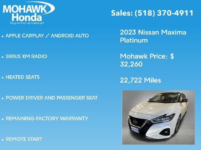 Used 2023 Nissan Maxima Platinum w/ Sport Mat Group FWD image 14