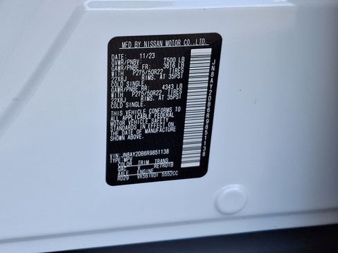 Used 2024 Nissan Armada Platinum w/ Captain's Chairs Package image 33