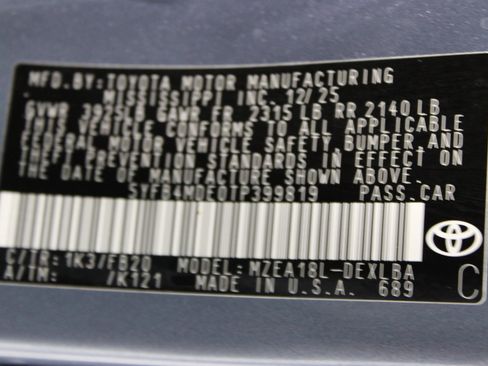 Used 2026 Toyota Corolla LE FWD image 36