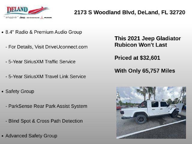 Used 2021 Jeep Gladiator Rubicon AWD/4WD image 4