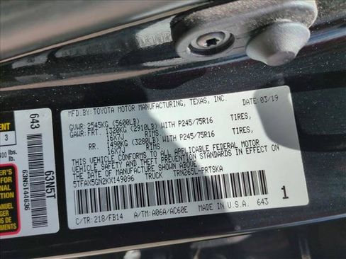 Certified 2019 Toyota Tacoma SR w/ SR Convenience Package RWD image 15