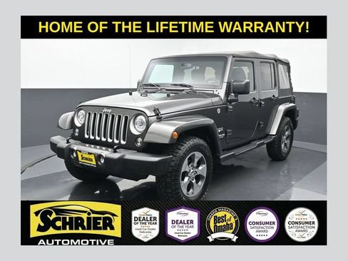 Used 2017 Jeep Wrangler Unlimited Sahara w/ Max Tow Package AWD/4WD image 1