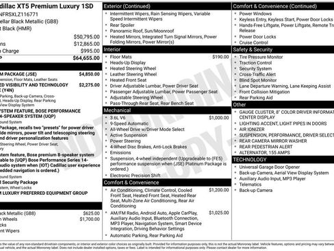 Used 2020 Cadillac XT5 Premium Luxury w/ Platinum Package image 11