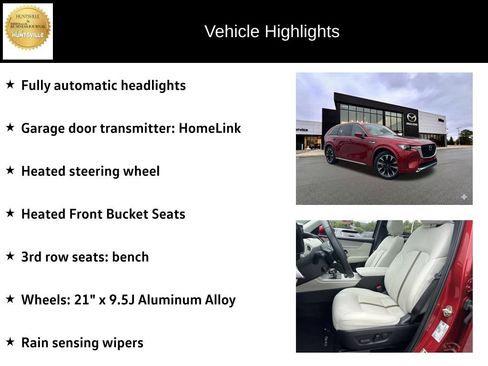 Certified 2024 MAZDA CX-90 3.3 Turbo S w/ Premium Package AWD/4WD image 12